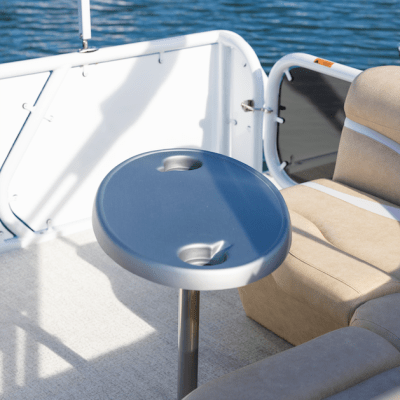 a small boat in a body of water